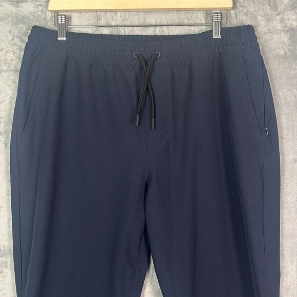 Never Not Hustling Navy Men’s Joggers Elastic Ankle Athletic Pants Size Large - Picture 2 of 10